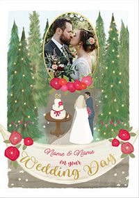 Tap to view Forest Wedding Photo Upload Card