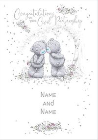 Tap to view Me To You Civil Partnership Card