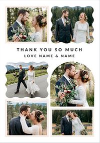Tap to view 6 Photo Wedding Thank You Card