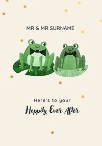 Tap to view Mr & Mr Hoppily Ever After Personalised Wedding Card