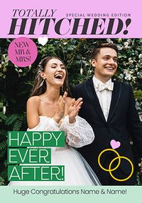 Tap to view Spoof Magazine Totally Hitched Wedding Photo Card