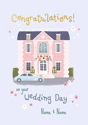 On Your Wedding Day Congratulations Card