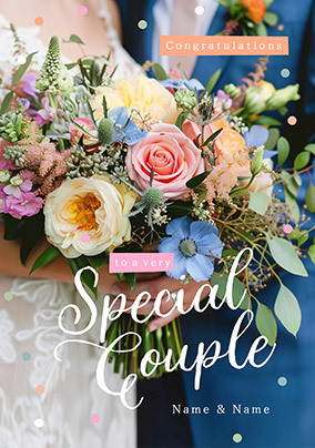 Special Couple Wedding Congratulations Card