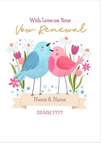 Tap to view Lovebirds Vow Renewal Card