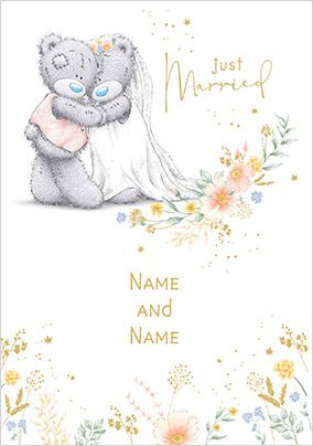 Photo of Me To You Just Married Wedding Card