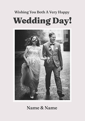 Wishing a Happy Wedding Day Photo Card
