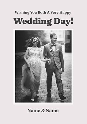 Photo of Wishing a Happy Wedding Day Photo Card