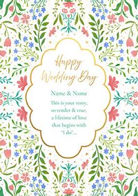 Tap to view Wildflower Border Verse Wedding Card