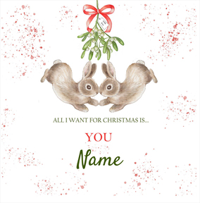 Bunnies Christmas Card