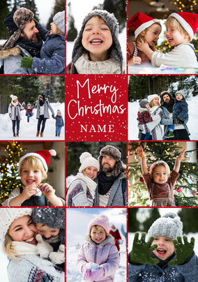 Merry Christmas Multi Photo Christmas Card