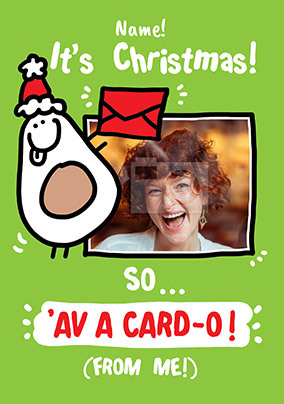 Av a Card-o Photo Christmas Card