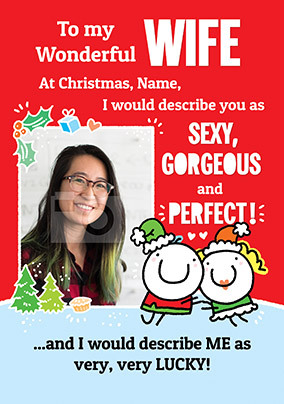 Wonderful Wife Christmas Card