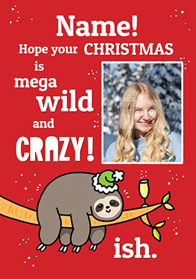 Wild And Crazy Photo Christmas Card