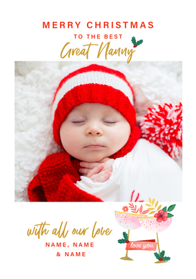 Great Nanny Photo Christmas Card