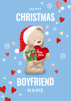 Big Love Bear - Boyfriend Personalised Christmas Card