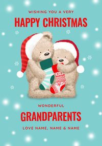 Tap to view Big Love Bear - Grandparents Personalised Christmas Card