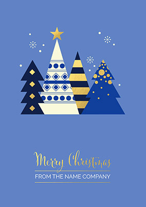 Corporate Trees Personalised Christmas Card