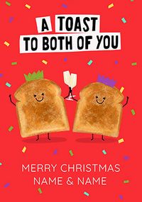 Tap to view A Toast to Both of You Personalised Christmas Card