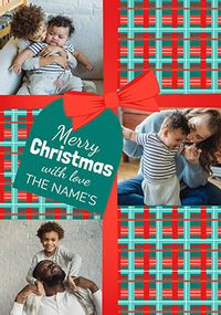 Tartan from the Family Photo Christmas Card