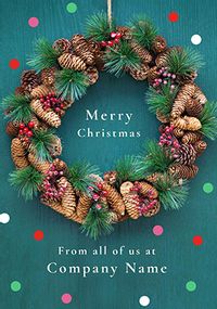 Tap to view Merry Christmas Corporate Wreath Card