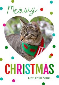 Tap to view Polkadot Meowy Christmas Photo Card