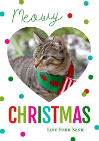 Tap to view Polkadot Meowy Christmas Photo Card