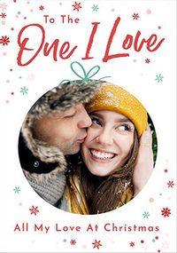 Tap to view One I Love Bauble Photo Christmas Card