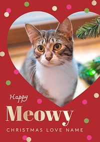 Happy Meowy Christmas Photo Card