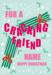 Cracking Friend Personalised Christmas Card