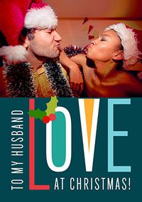 Tap to view With Love at Christmas Photo Card for Husband