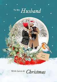Tap to view Cancer Research UK Husband Christmas Photo Card