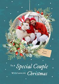 Tap to view Cancer Research UK Special Couple Christmas Photo Card
