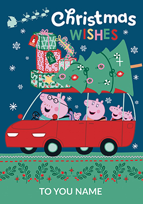 Peppa Pig Family Christmas Card