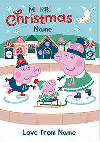 Tap to view Peppa Pig Ice Ring Christmas Card