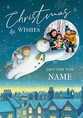 The Snowman Just For You Christmas Photo Card