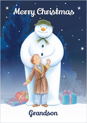 The Snowman Grandson Christmas Card