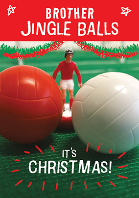 Subbuteo Jingle Balls Christmas Card