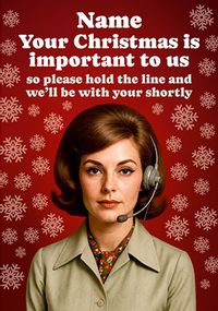 Tap to view Your Christmas Is Important To Us Personalised Card