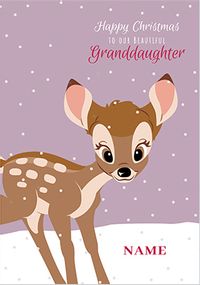 Tap to view Bambi Granddaughter Christmas Card