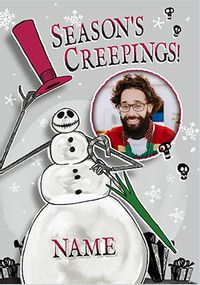 Tap to view Nightmare Before Christmas Seasons Creepings Christmas Photo Card