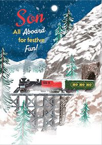 Tap to view Christmas Train Card for Son
