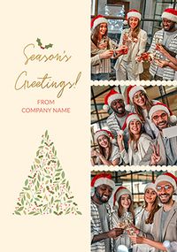 Tap to view 3 Photo Season's Greetings Corporate Christmas Card