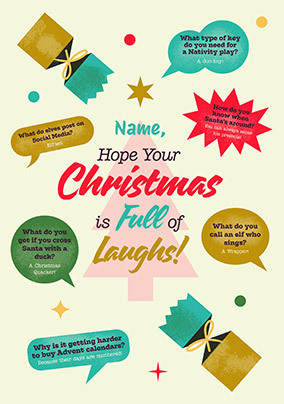 Hope Your Christmas is Full of Laughs Card