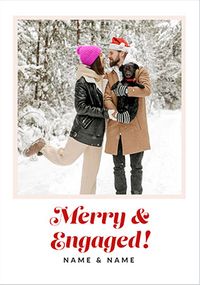 Tap to view Happy Momento Merry and Engaged Photo Card