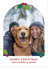 Tap to view Arched Photo Christmas Card
