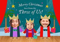 Tap to view Little Stars From The 3 of Us Photo Christmas Card