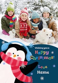 Tap to view Penguin Photo Upload Christmas Card