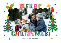 Tap to view Landscape Merry & Bright from Family Photo Christmas Card