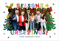 Tap to view Colourful Landscape Photo Corporate Christmas Card