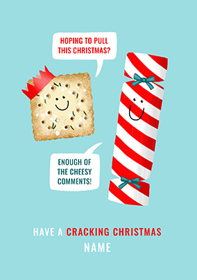 Christmas Crackers Personalised Card